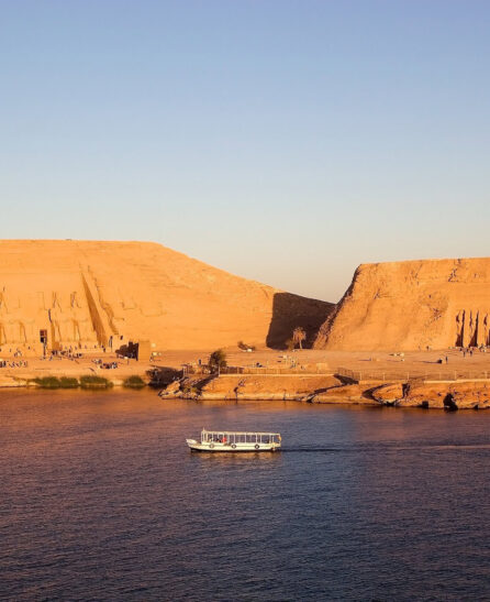 Tempel von Abu Simbel am Nassersee in Ägypten