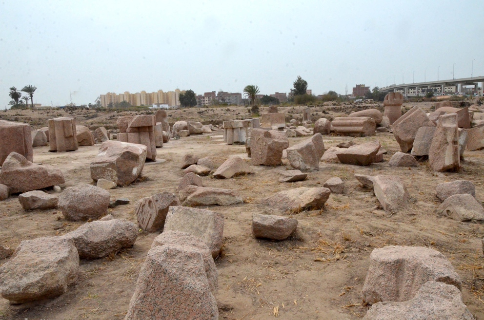 Antiche rovine del sito archeologico di Tell Basta in Egitto