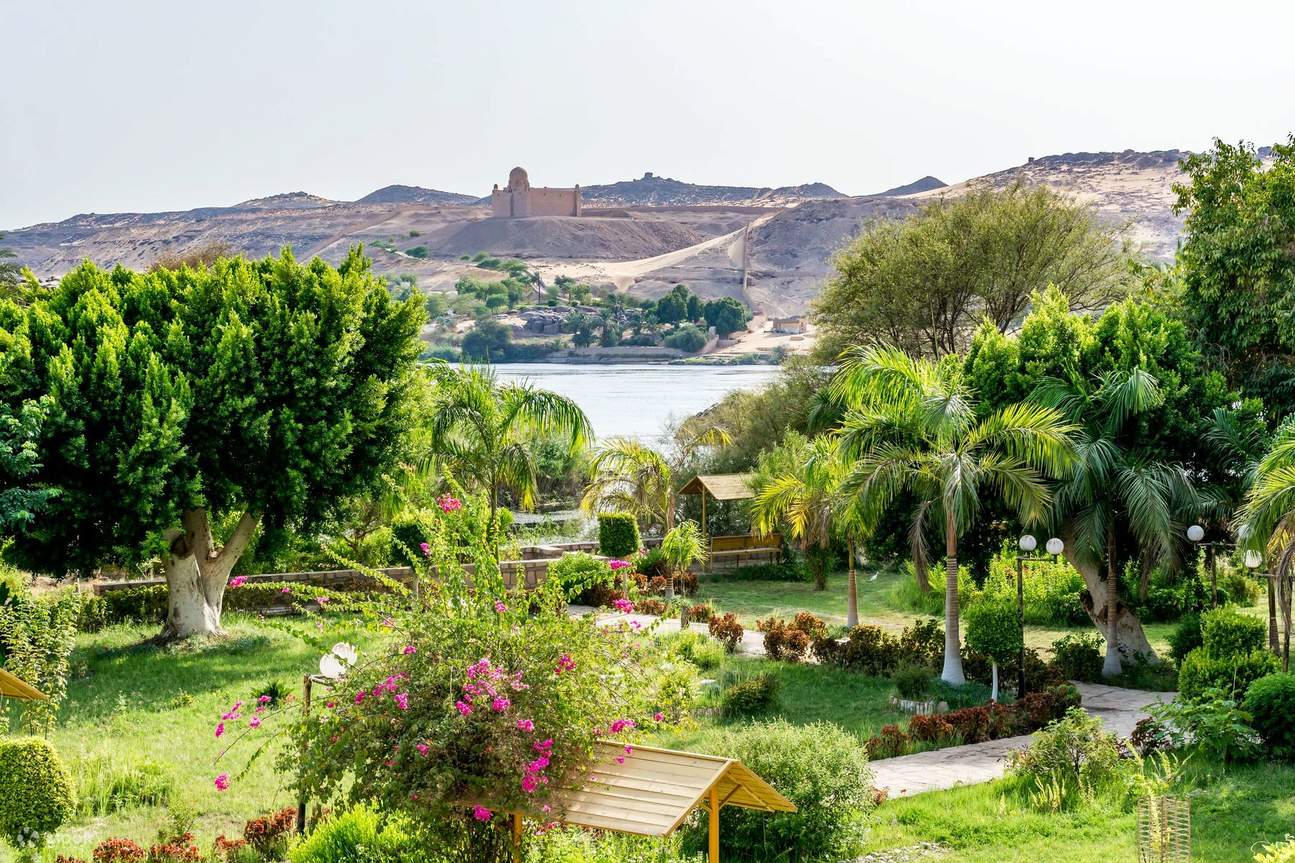 Giardino botanico di Assuan sul Nilo