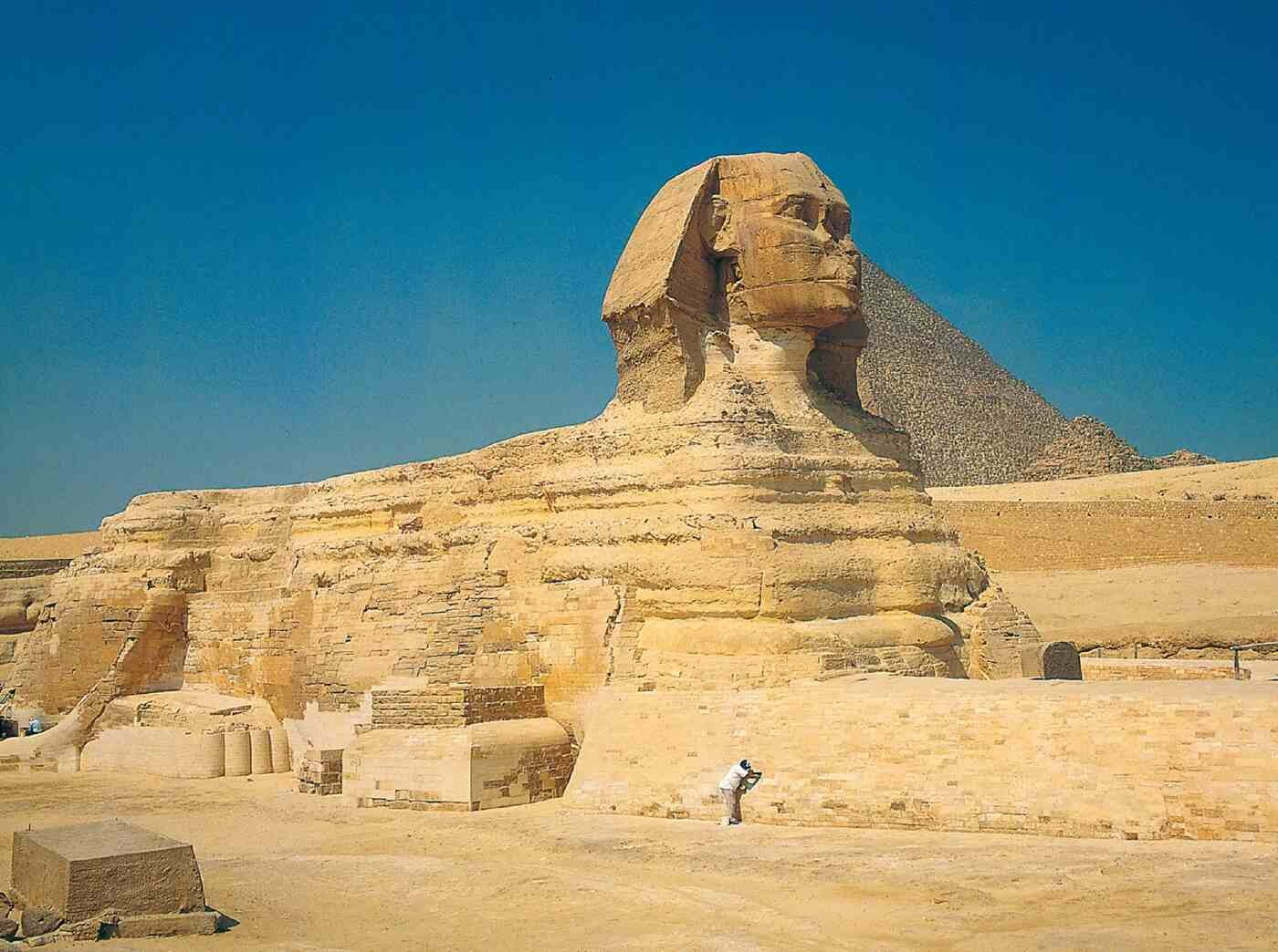 Sphinx Valley Temple Giza archaeological site