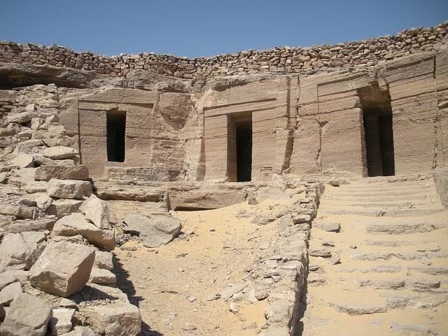 Felsengräber der Noblen von Qubbet el-Hawa in Assuan, Ägypten