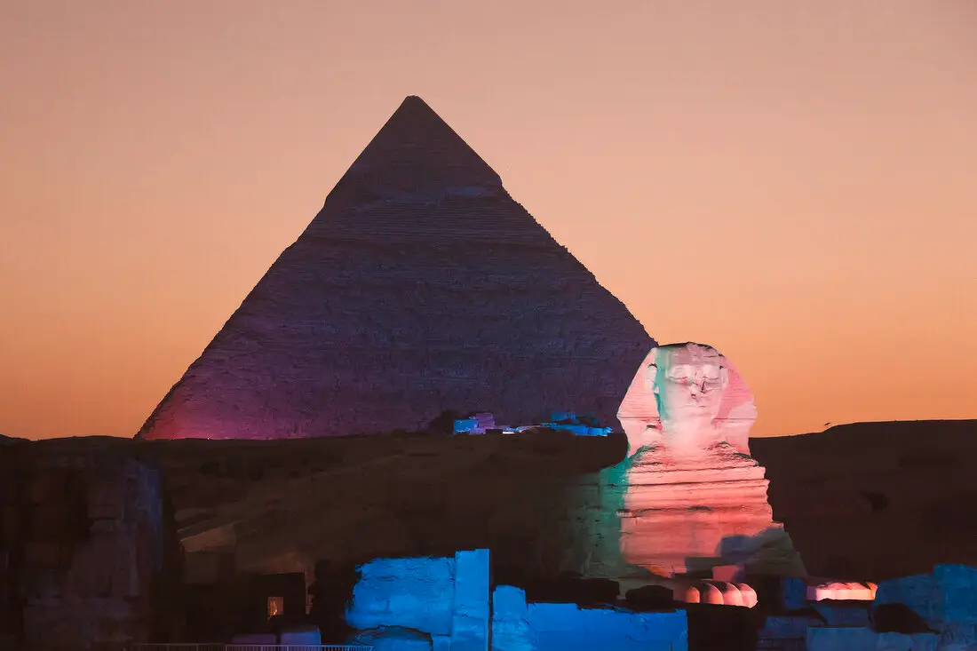 Pyramids Sound Light Evening Tour