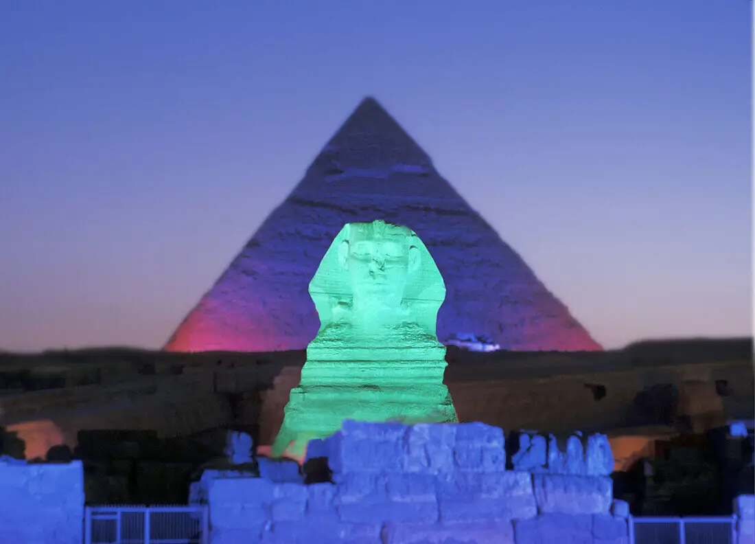Giza Pyramids Sound Light Pickup