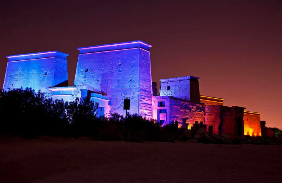 Philae Temple light show