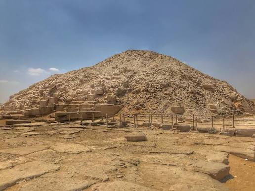 Pyramid of Unas at Saqqara in Egypt