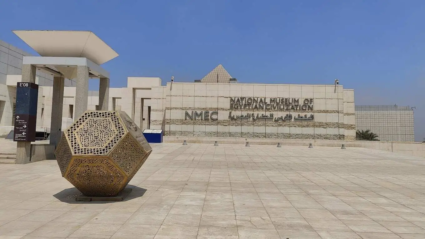 National Museum of Egyptian Civilization in Cairo during a family holiday