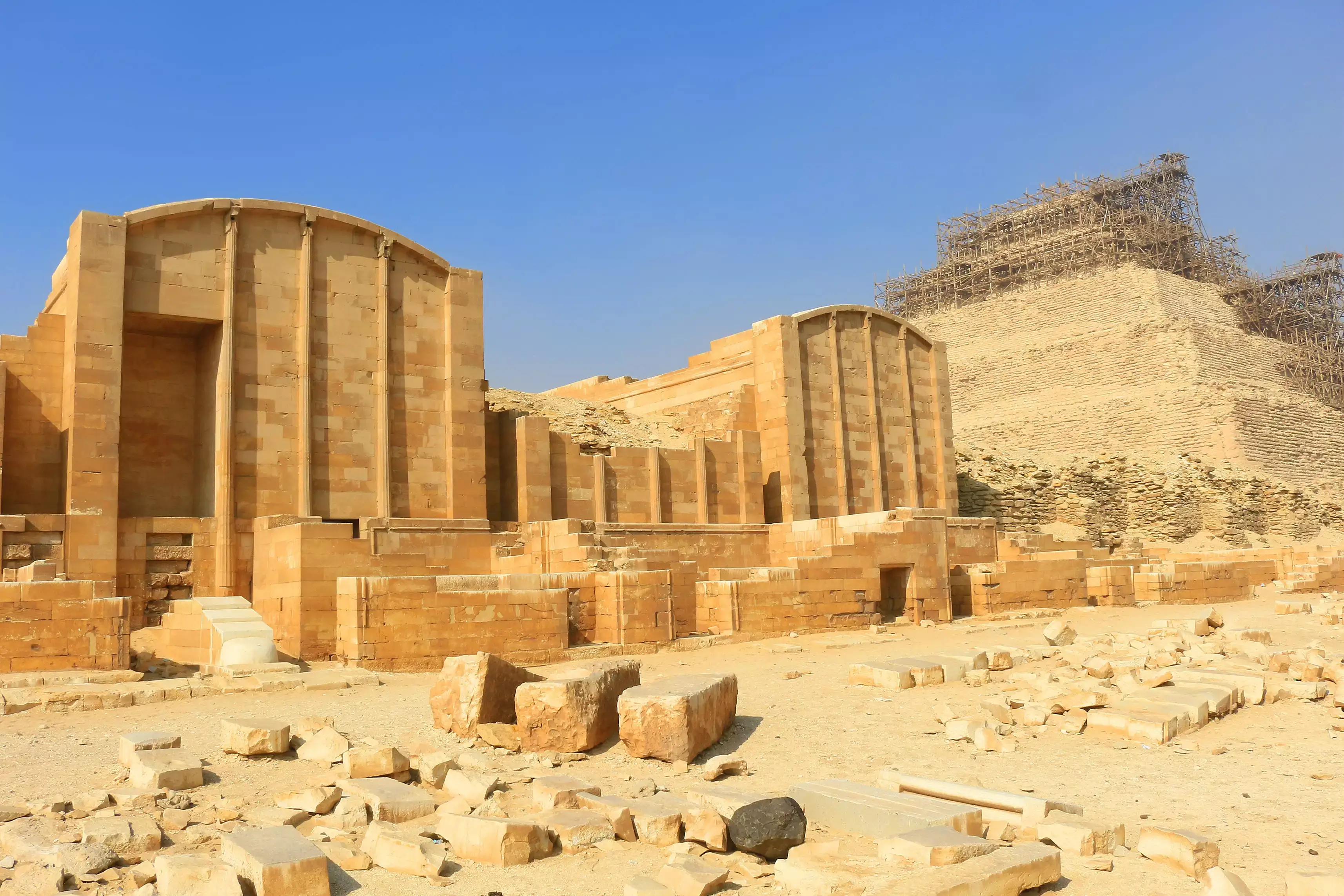 Saqqara Necropolis on a Cairo Saqqara Memphis and Old Cairo tour
