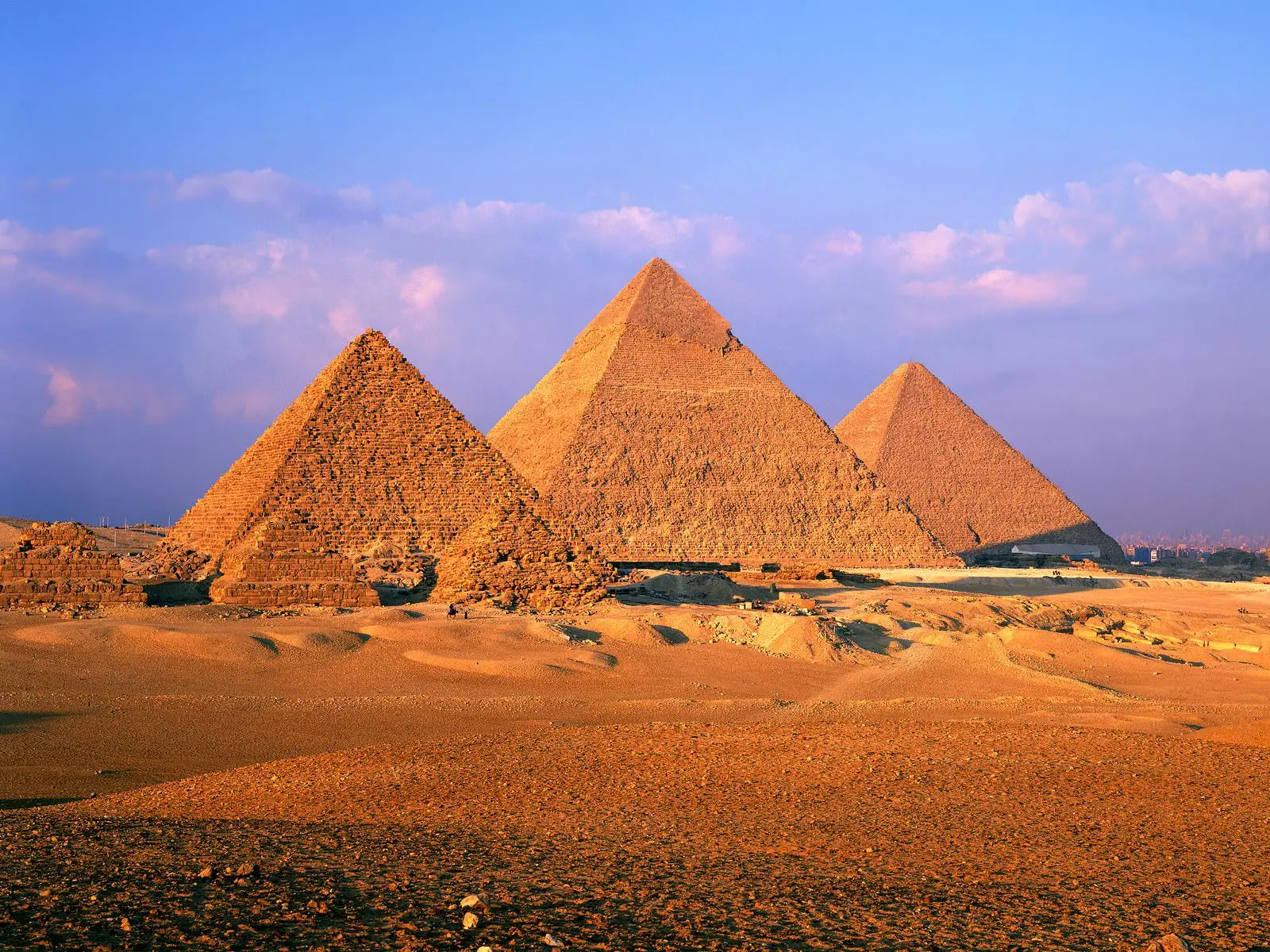 Pyramids of Giza on a Cairo Saqqara Memphis and Old Cairo tour