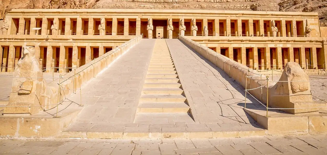 Hatshepsut Temple on a 7 day Cairo Luxor cultural tour package