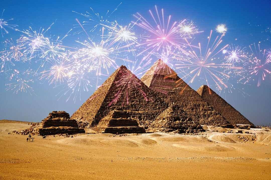 Giza Pyramids during Egypt Honeymoon Tour
