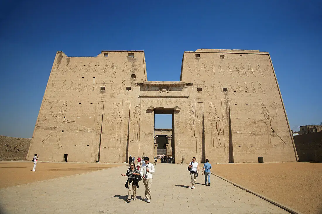 Discover Temple of Horus at Edfu with monumental ancient architecture