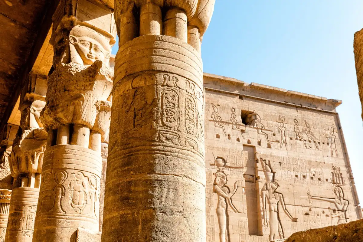 Philae Temple surrounded by the Nile River