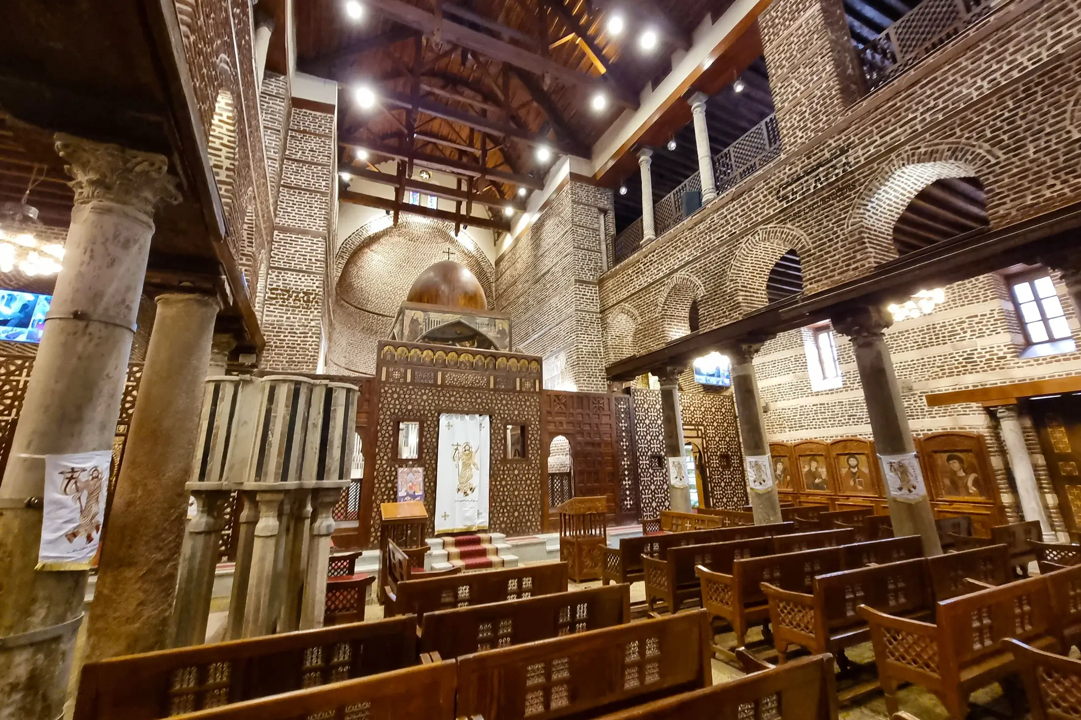 Saints Sergius and Bacchus Church Christmas Visit in Old Cairo, Egypt