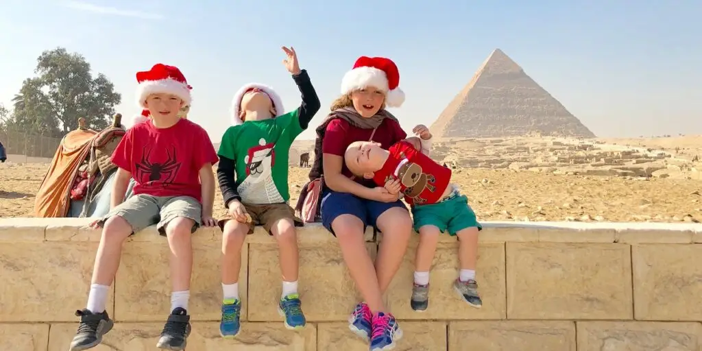 Christmas in Egypt with the Pyramids of Giza