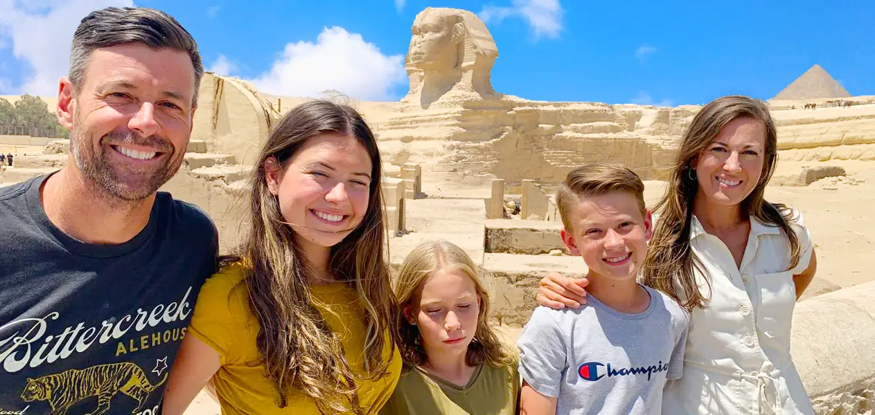 Visit the Pyramids of Giza during a Christmas holiday in Egypt
