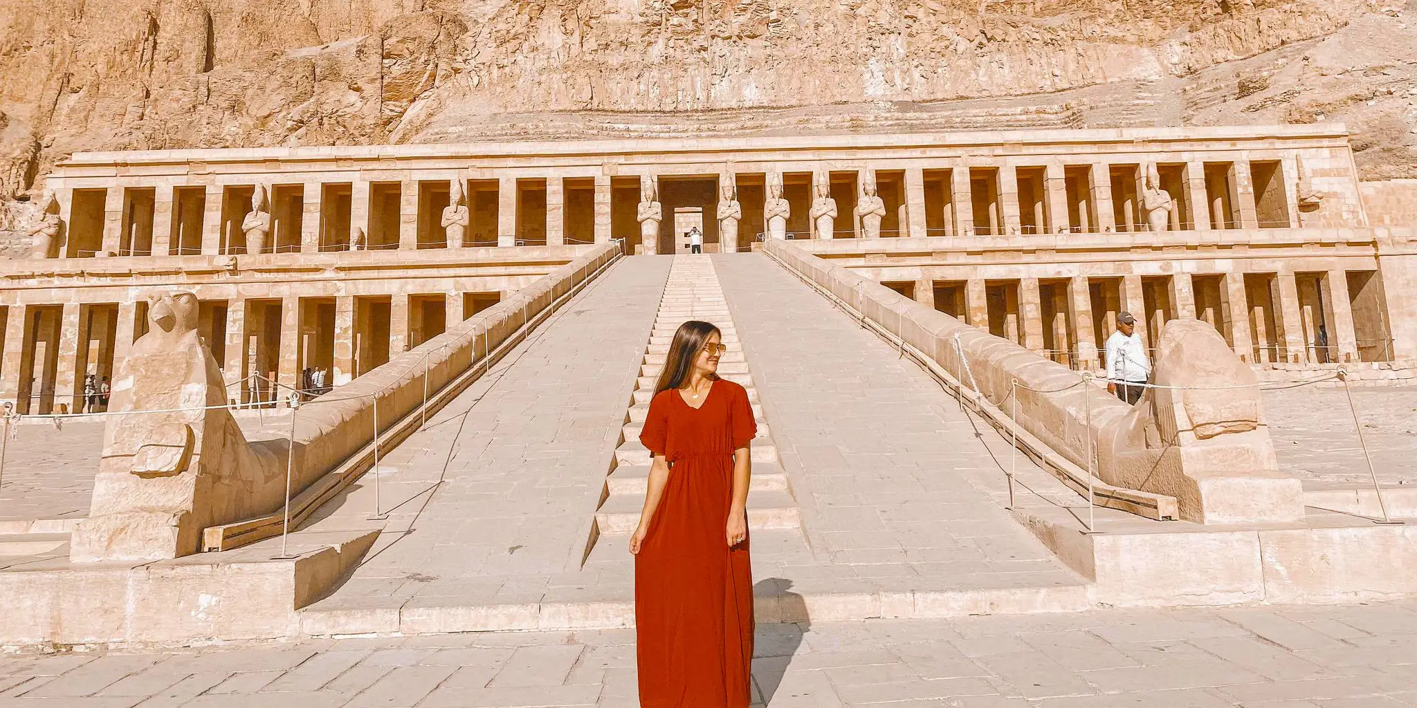 Temple of Hatshepsut during a Christmas tour in Egypt