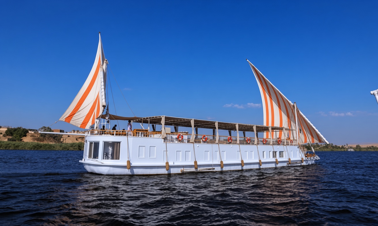 Three Pyramids Dahabiya Nile cruise in Egypt