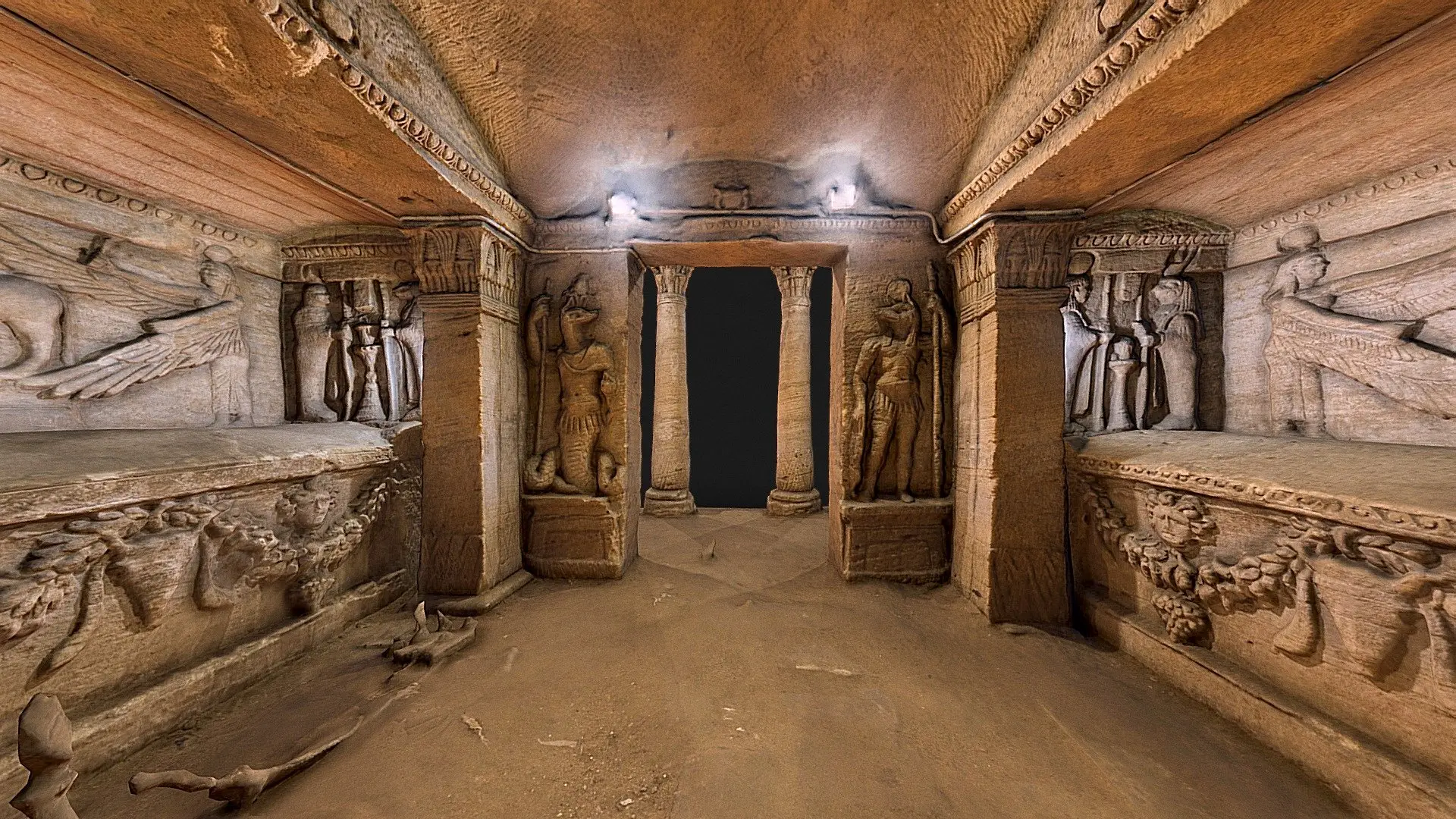 Catacombs of Kom El Shoqafa, ancient Roman burial site in Alexandria