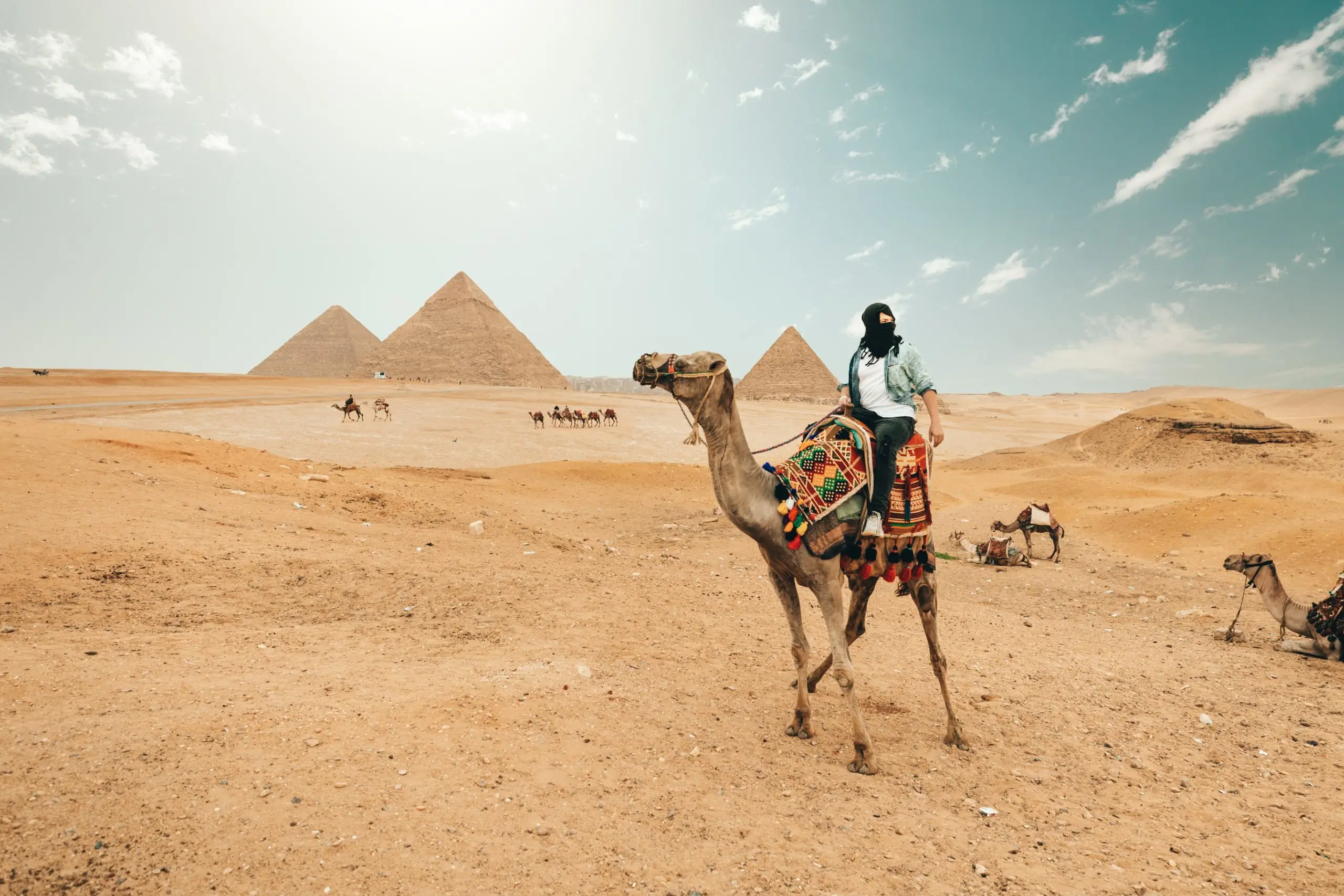 Take camel ride at Giza Pyramids Egypt Tour