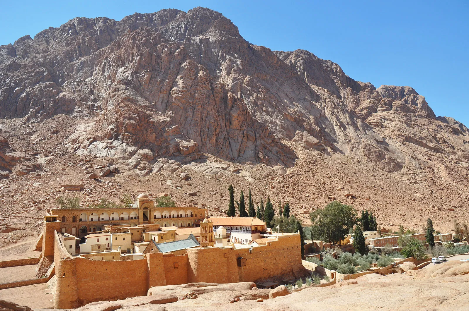 Ancient Saint Catherine Monastery in South Sinai Egypt