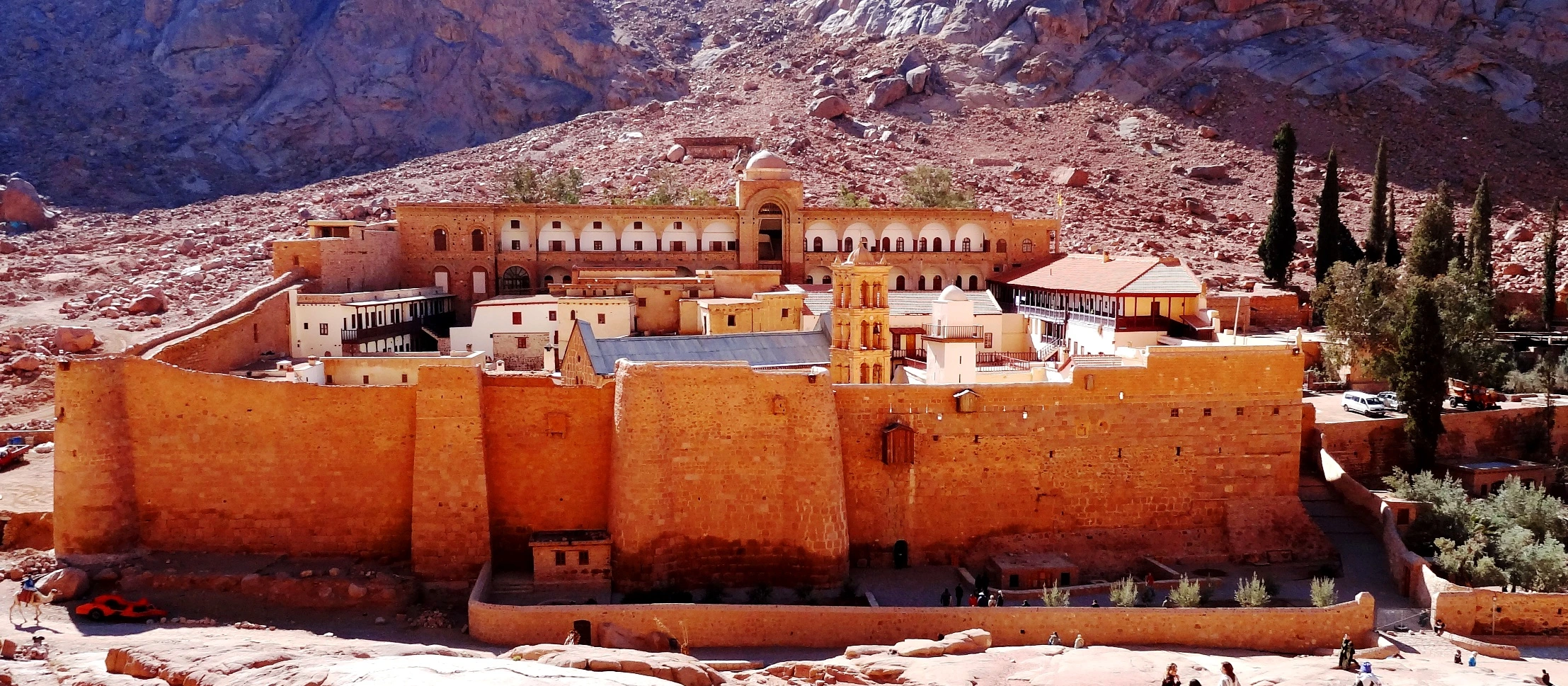 Saint Catherine Monastery at the foot of Mount Sinai in Egypt