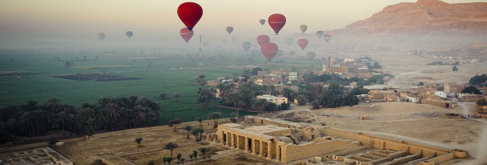 Hot air balloon Luxor day tour adventure
