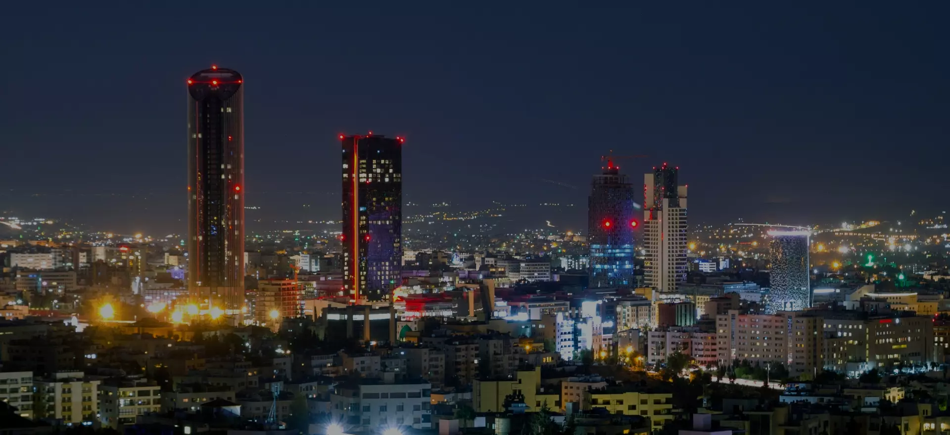 the Amman skyline in Jordan.