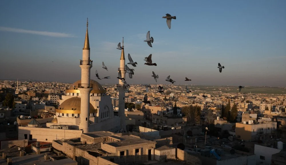 the city skyline of Madaba, Jordan