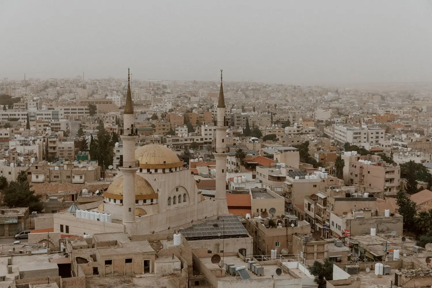 Madaba a historic city in Jordan known for its ancient mosaics.