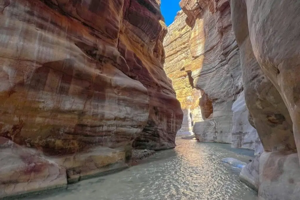 Siq Trail within the Wadi Mujib