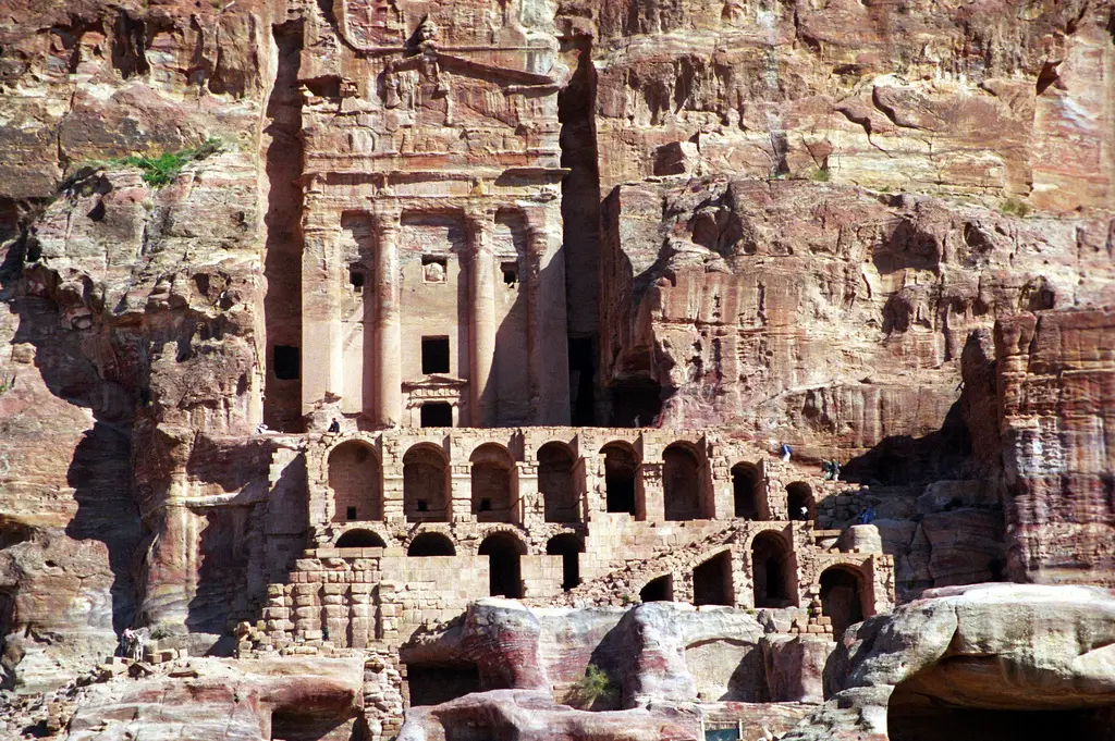 Panoramic view of Petra, Jordan, one of the New Seven Wonders of the World