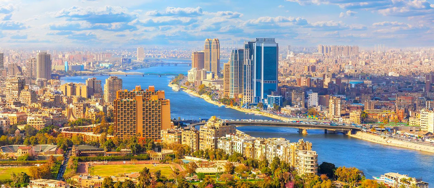 Famous landmarks of Egypt including ancient temples, pyramids, and historic monuments.