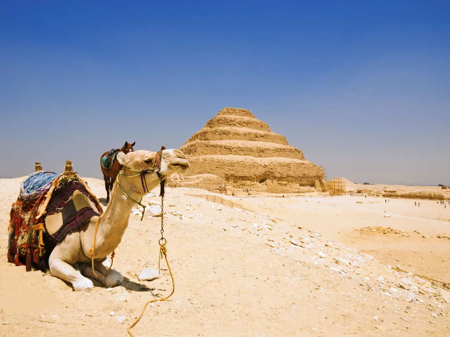 Saqqara Step Pyramid of Djoser, a major landmark of Old Kingdom Egypt