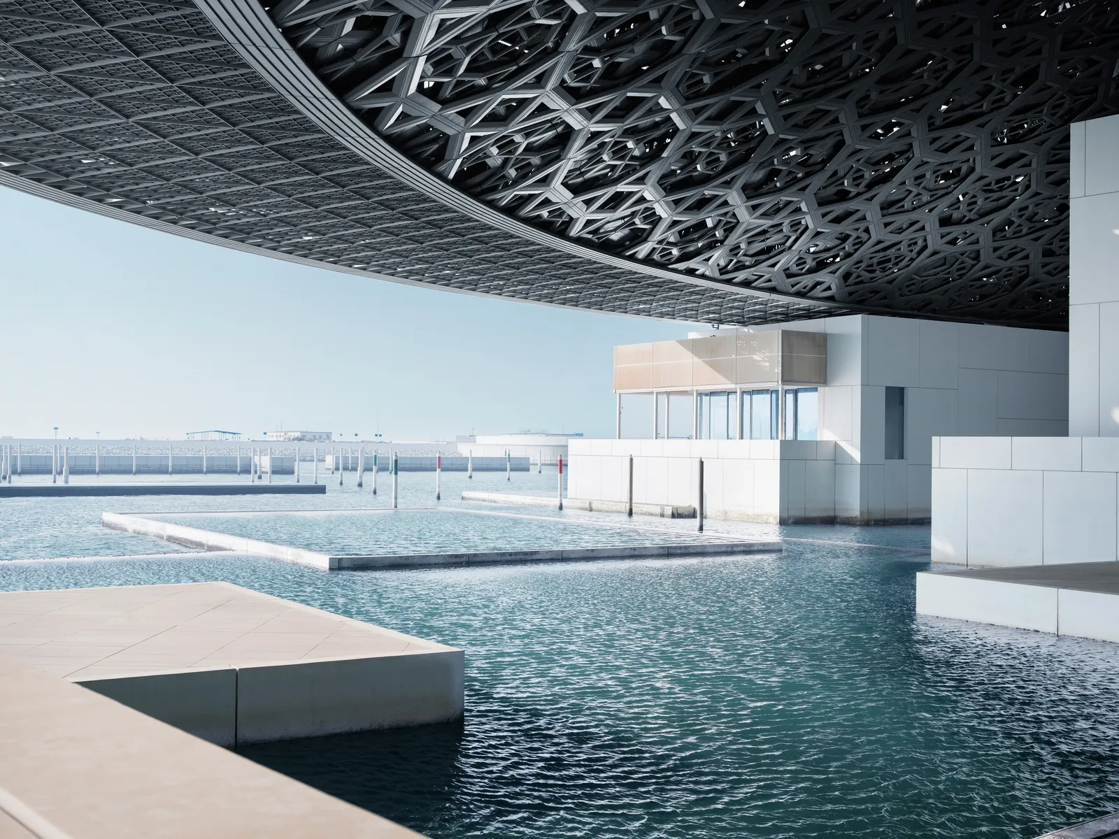 Louvre Abu Dhabi landmark showcasing art and culture in UAE