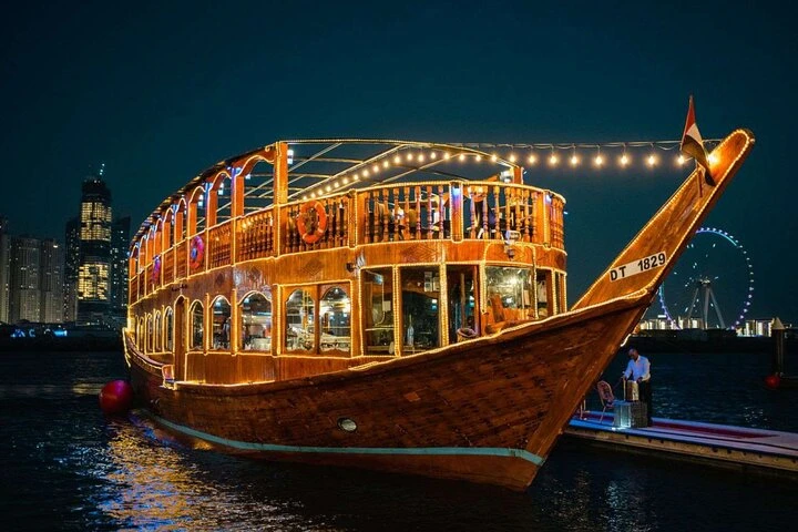 Traditional dhow cruise on Dubai Creek