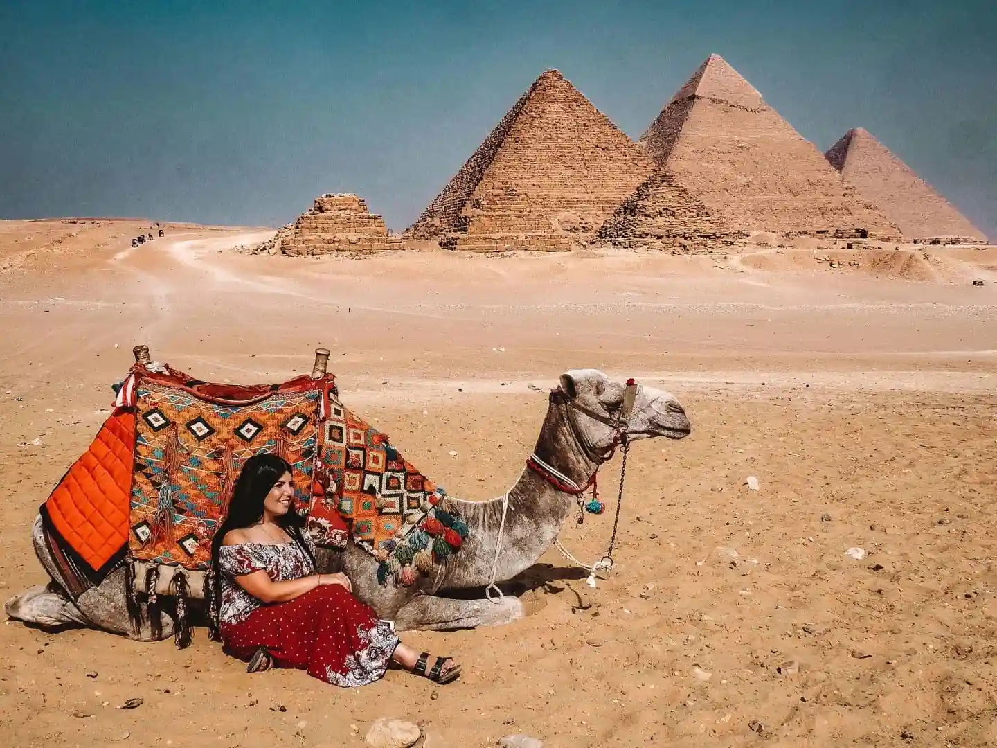 Camel ride at Giza Pyramids