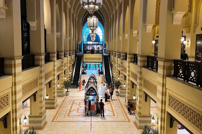 Souk Al Bahar traditional market in Dubai