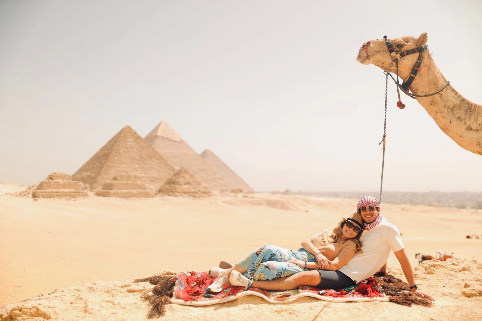 Couple In Great Pyramids of Giza