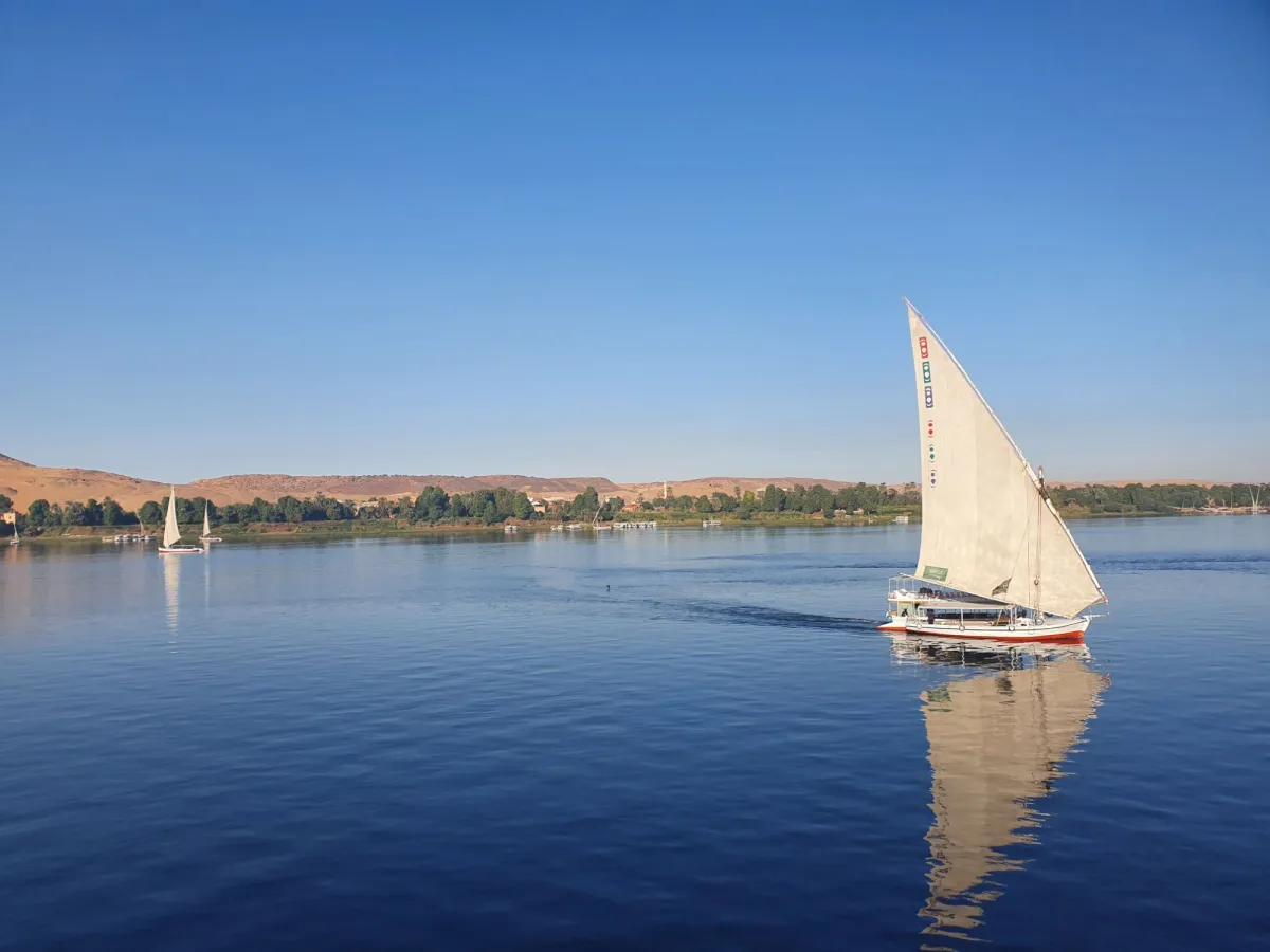 Felucca boat on the Nile Cairo