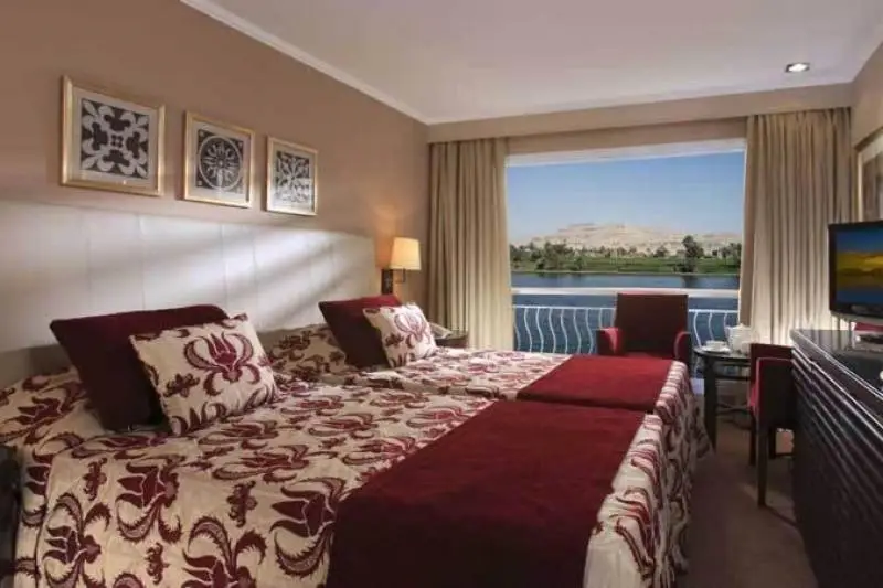 Double cabin on the luxury Minerva Nile cruise